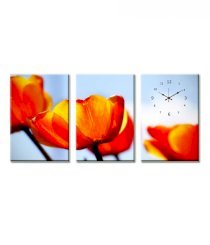 Design 'O' Vista Joyous Poppies Wall Clock