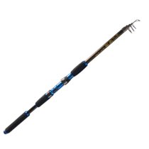 Travelling Black Foam Coated Handle 6 Sections Telescopic Fish Rod 2M