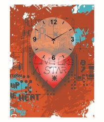 Artjini Extreme Love Canvas Wall Clock