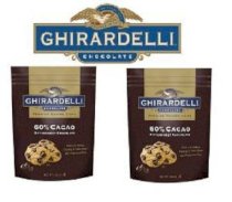 Ghiradelli Gourmet Chocolate Premium Baking Chips 60% Cacao Bittersweet Chocolate - 2 Bags of a Total of 4.50 Lb SCS