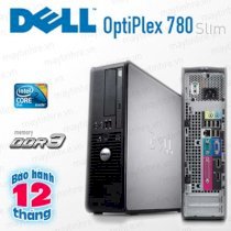 Máy tính Desktop DELL OptiPlex 780 E8300 (Intel Core 2 Duo E8300 2.83Ghz, Ram 2GB, HDD 80GB, VGA Onboard, PC DOS, Không kèm màn hình