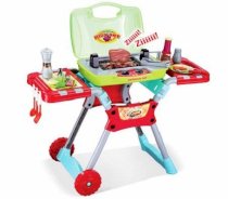 Deluxe Kitchen BBQ Pretend Play Grill Set with Light and Sound