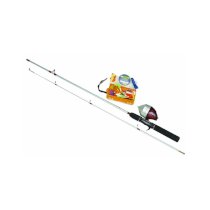 Zebco Ready Tackle Spincast Fishing Rod and Reel Combo with Expanded Tackle Wallet Kit