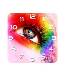 Furnishfantasy - Colorful Eye Wall Clock