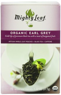 Mighty Leaf Organic Black Tea, Earl Grey, 15 Count (Pack of 6)