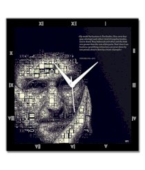 Bluegape Steve Jobs Typography Wall Clock