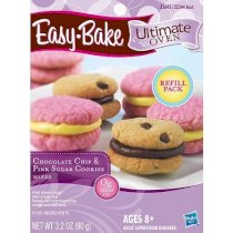 Easy Bake Oven Chocolate Chip & Pink Sugar Cookies Mixes 3.2 oz