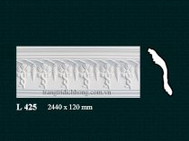 Phào chỉ thạch cao Hawa L-425 (2440x120mm)