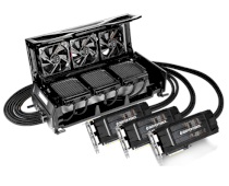 Gigabyte WATERFORCE 3-WAY SLI Kit (GV-N980X3WA-4GD) (Nvidia GeForce GTX 980, 12GB (4GB x 3) GDDR5, 256-bit x 3, PCI-E 3.0)