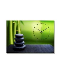 Design O Vista Contemporary Canvas Print Single Panel Ticker Clocks