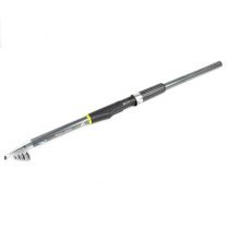 Black Dark Gray Handle 6 Sections Telescopic Fishing Pole Rod 2.5M 8.2 Ft Long