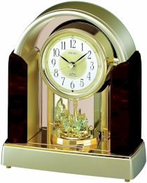 SEIKO CLOCK ( Seiko clock ) Standard radio melody table clock ( dark brown ) BY226B