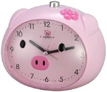  GoGifts Pig Alarm Analog Clock (Pink) 