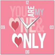  Amore You Are My Analog Wall Clock (Pink) 