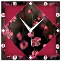 Amore Cherry Blossom 107624 Analog Wall Clock