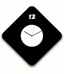 Basement Bazaar Black And White Exquisite Wall Clock