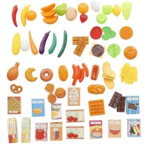 Just Like Home 85-Piece Play Food Set - Blue