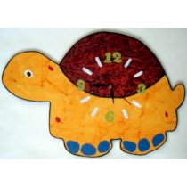 Magique Creations Orange Turtle Wall Clock MA977DE27BMEINDFUR