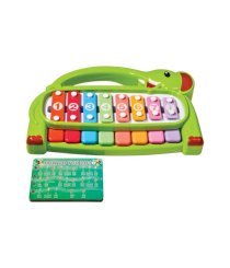 Mee Mee Green Mini-Elephant Piano Musical Toy