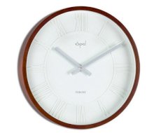  Opal Bamboo Case Roman Dial Round Clock