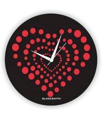 Blacksmith Chic Hearts Wall Clock