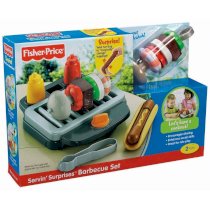 Fisher Price Servin Serving up Surprises Food Barbeque Grill Play Set New Nib