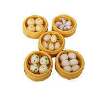 Set Of 5 Kitchen Toys-Play Food-The Simulation Model Of Chinese Food-Steamed Bun