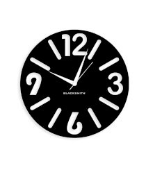 Blacksmith Black Laminated Aluminium Simple Wall Clock