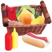 Play Food Picnic Lunch Basket
