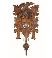 Kuckulino Black Forest Clock with quartz movement and cuckoo chime, turning dancers, incl. batterie TU 2018 PQ