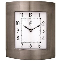  Geneva 10 by 11-Inch Metal Wall Clock