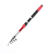 2.7M Length Foam Wrapped Handle Red Telescopic Fishing Rod Role
