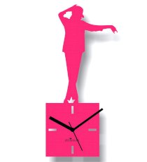 Zeeshaan Dancing MJ Pink Wall Clock