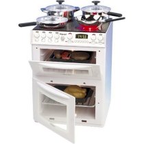 Pretend Play Toy Product: Toy Oven with Grill, Baking Tray, Pots and Pans: Kitchen Set
