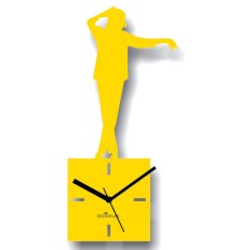Zeeshaan Dancing MJ Yellow Wall Clock