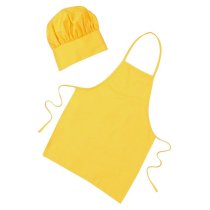 Child Yellow Chef Apron & Hat Small