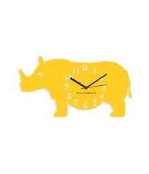 Blacksmith Yellow Laminated Aluminium Hippo Wall Clock