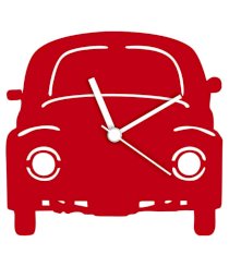 Blacksmith Ambassador Car Red Engineered Wood Wall Clocks