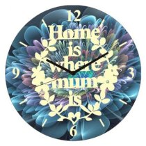 Timeline Home is Where Mom Multi Color Wall Clock TI104DE98HEJINDFUR