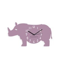 Blacksmith Purple Laminated Aluminium Hippo Wall Clock