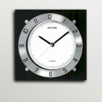 Rhythm Contemporary Wooden Wall Clock Black RH715DE72VZVINDFUR