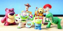 Coromose Lots 8 Mini Toy Story 3 Buzz Lighter Woody Jessie Figures Dinosaur Lotso Dot Set
