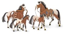 2 Item Bundle: Melissa and Doug 2237 Horse Family + Kids Activity Coloring Book