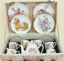 Flower Fairies Child's Tea Set By Reutter Porcelain - (Med) Dishwasher Safe