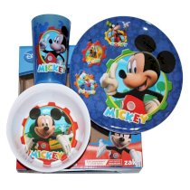Mickey Mouse Clubhouse Mealtime Set - Plate, Bowl, and Tumbler