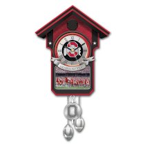 Ohio State University Buckeye Wall-Hanging Cuckoo Clock by The Bradford Exchange