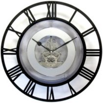 Geneva Clock Skeleton Wall Clock, 10-Inch