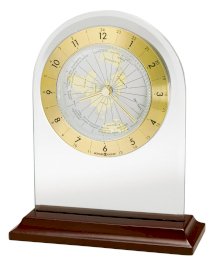 Howard Miller 645-603 World Time Arch Table Clock