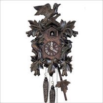 8-Day Cuckoo Clock w Light Antique Stain