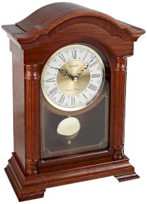 Seiko QXQ025BLH Mantel Japanese Quartz Shelf Clock